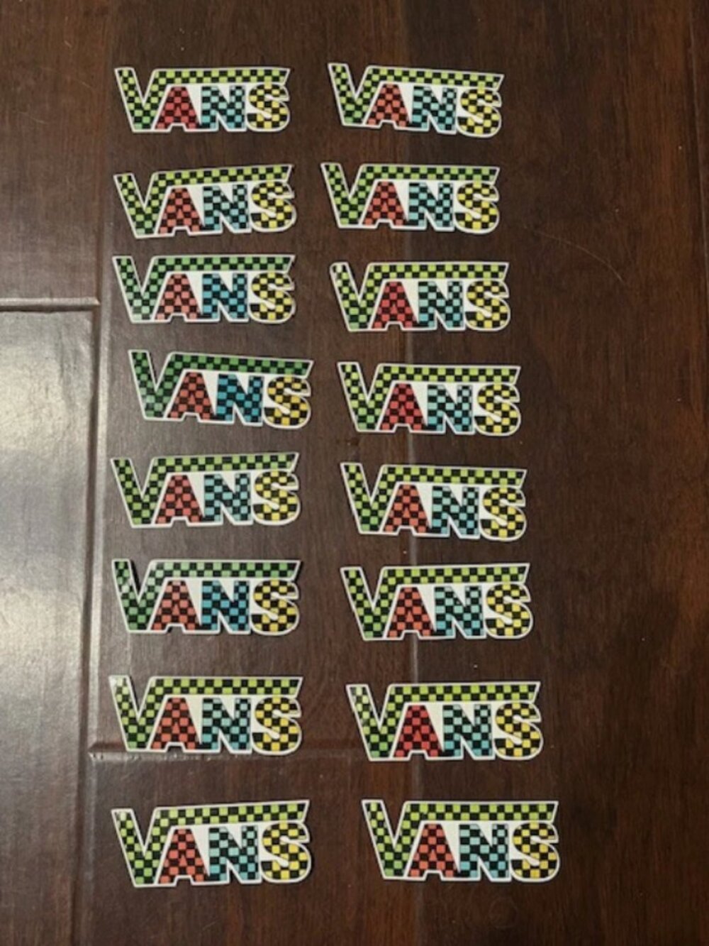 16 Vans Off The Wall Stickers 3.5 in x 1 in Checkered